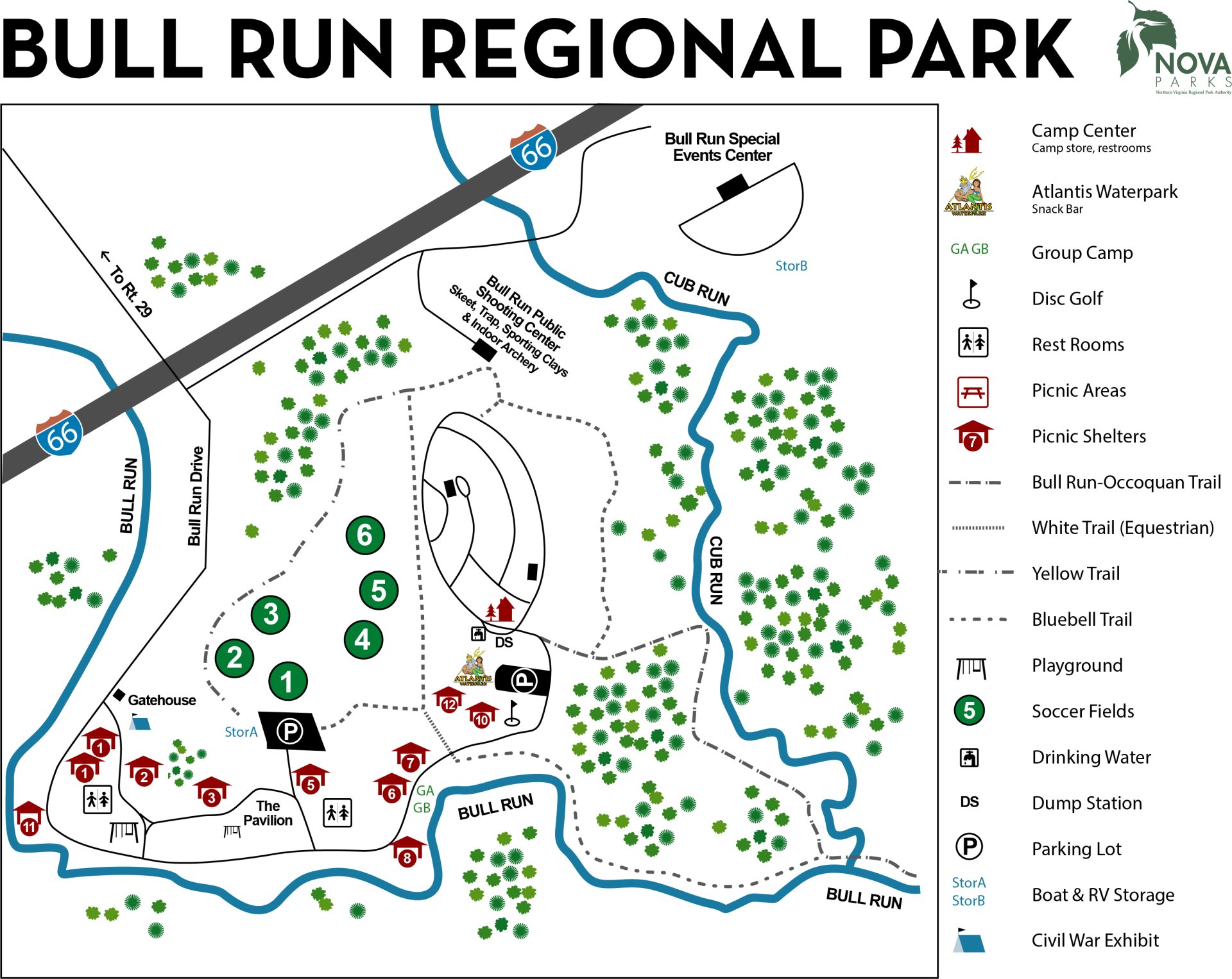 Bull Run Regional Park Nova Parks